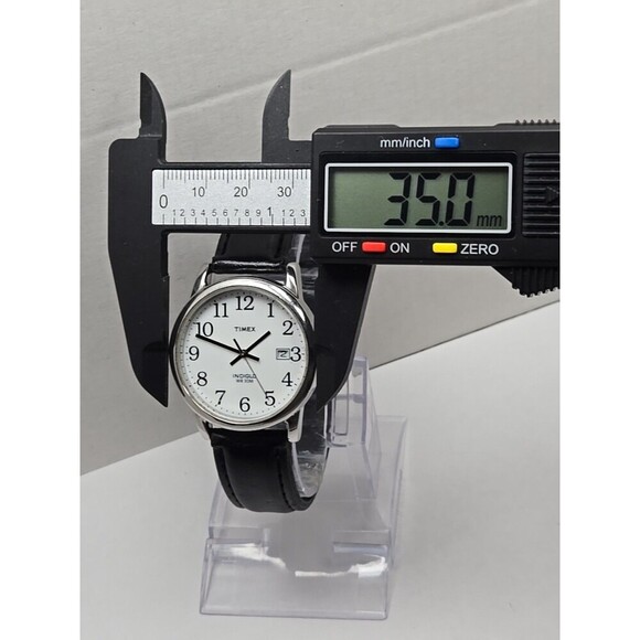 Timex Easy Reader Day Indiglo Two Tone 35mm Quartz Watch New Battery WR 30M - Picture 5 of 13